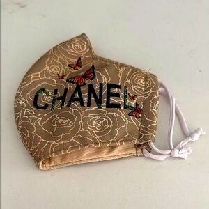 Unbranded Face Mask Covering Thick Butterfly Tan Black Medium to Large